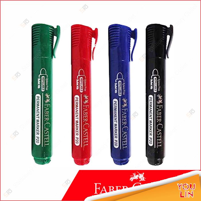 Faber-Castell Refillable Permanent Marker P20 - (Per Pcs)