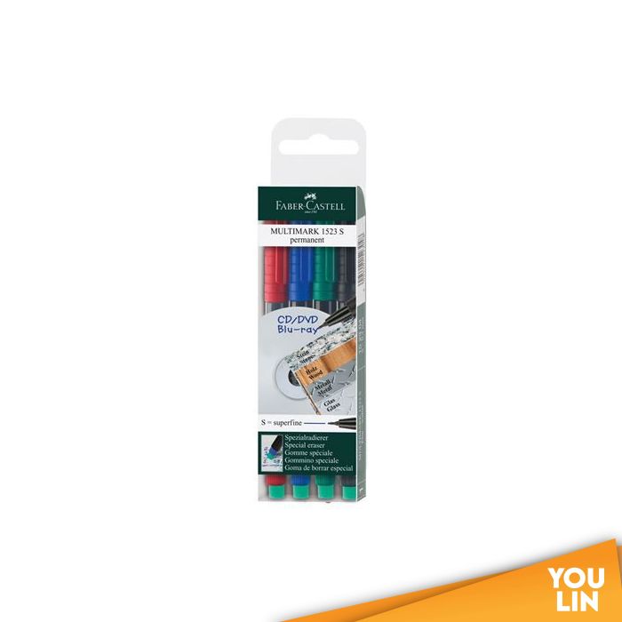 Faber Castell 152304 OHP Pen (S) P - 1 X 4 PCS