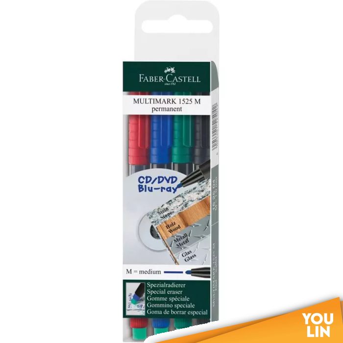 Faber Castell 152504 OHP Pen (M) P - 1 X 4 PCS