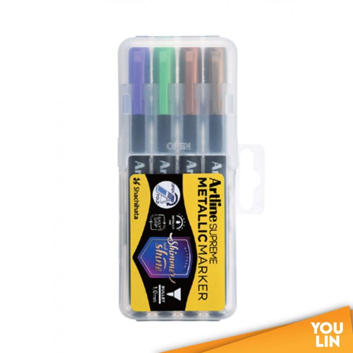 Artline EPF-790/4PW2 Permanent Metallic Marker Pen 1.0mm 4 Colour