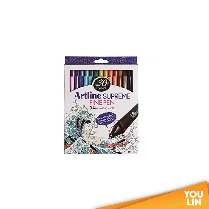 Artline EPFS-200/30W Supreme Writing Pen 0.4mm 30 Colour