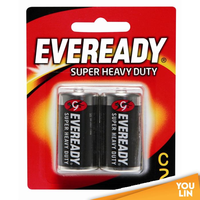 Eveready 1235BP2 C Super Heavy Duty Battery 2pc Card