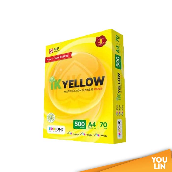 IK Yellow 70gsm A4 Paper - 500's/ream