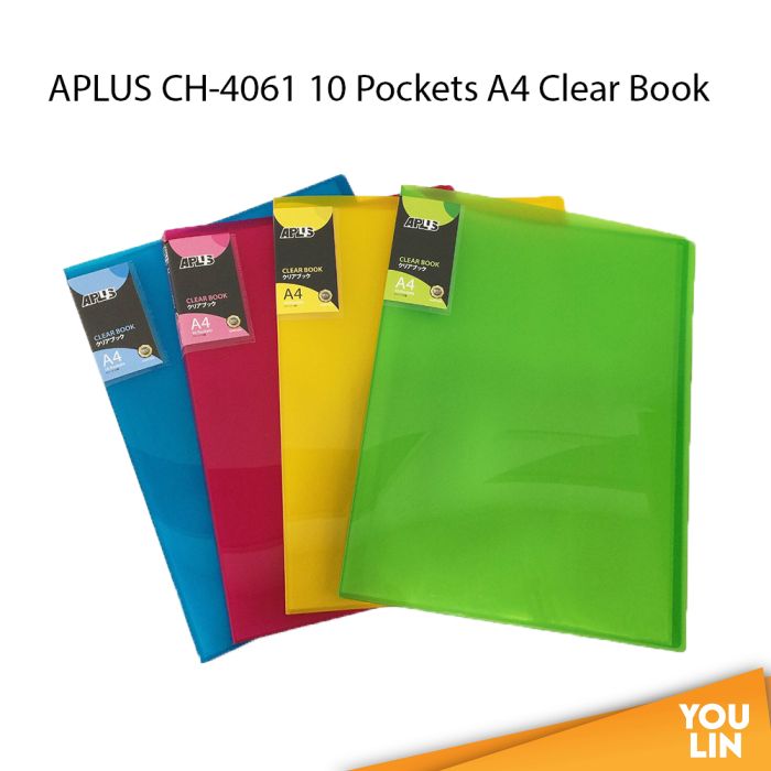 APLUS CH-4061 A4 Clear Book 10'S