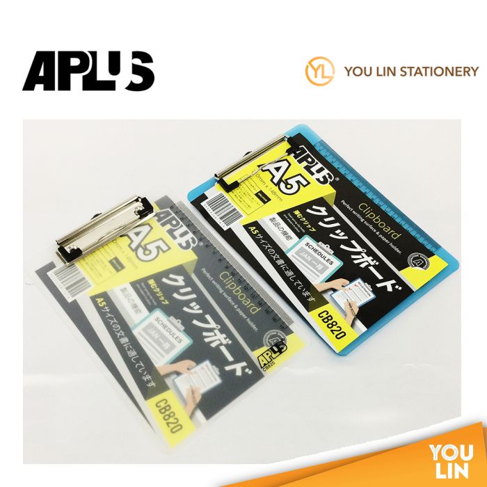 APLUS CB820 A5 Plastic Clip Board