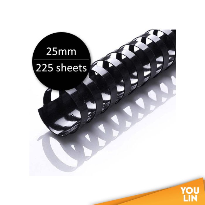 APLUS 25mm Binding Comb - Black 50'S