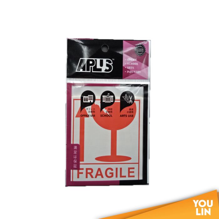 APLUS Fragile Sticker 9cm X 8cm 120'S