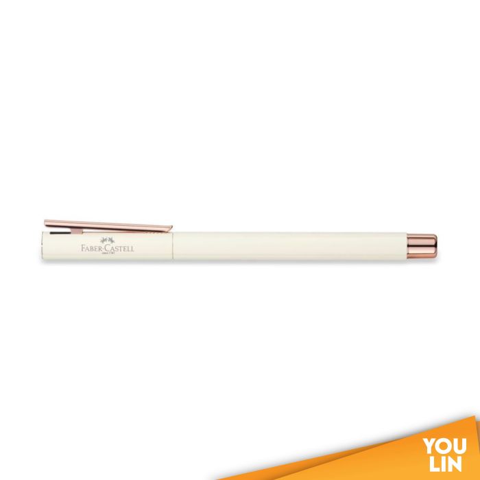 Faber Castell 342500 Neo Slim S/S Fountain Pen M - Ivory Rose Gold Chromed