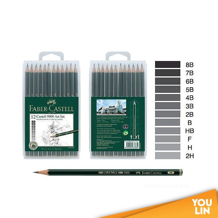 Faber Castell 117166 9000 Pencil Set With Case