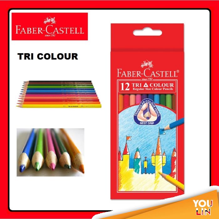 Faber Castell 115903 12L Tri-Colour Pencil