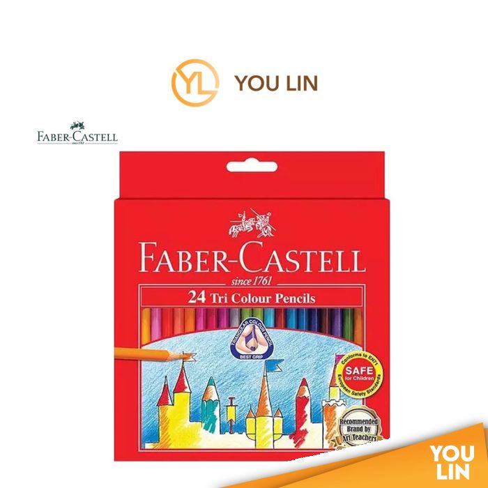 Faber Castell 115904 24L Tri-Colour Pencil