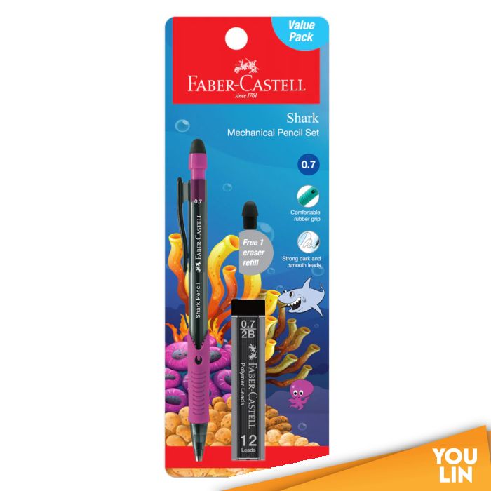 Faber Castell 130014 0.7MM Shark M/Pencil + 1 Tube Lead