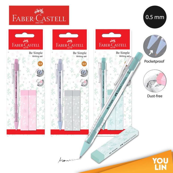 Faber Castell 134215 0.5MM Be Simple M/Pencil + 2 Erasers