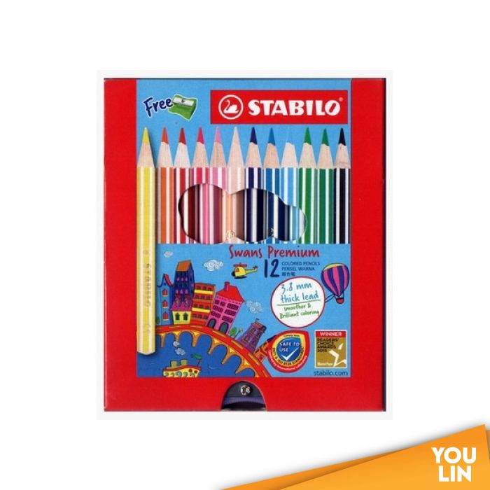 STABILO 1863B 12C Colour Pencil (S)