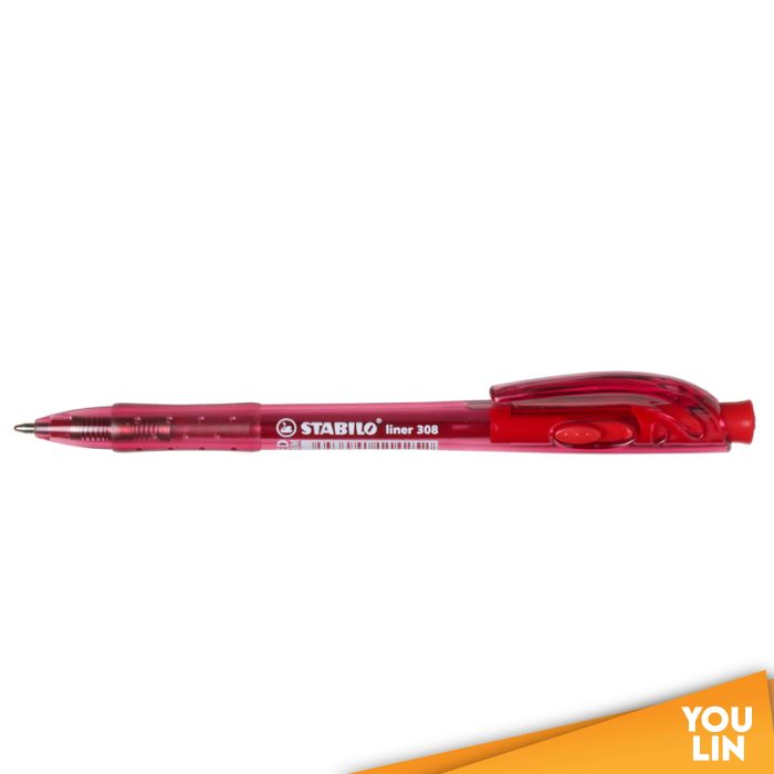 STABILO 308 Ml Ball Pen - Red