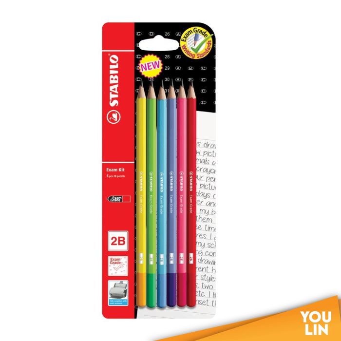 STABILO Micro 288G-BL6 2B Pencil Set