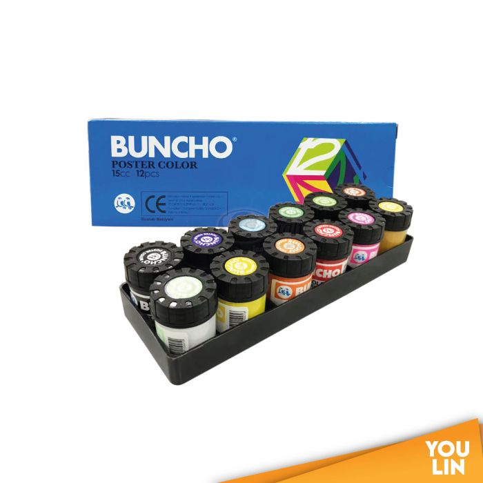 Buncho Poster Colour 15cc 12 Colour