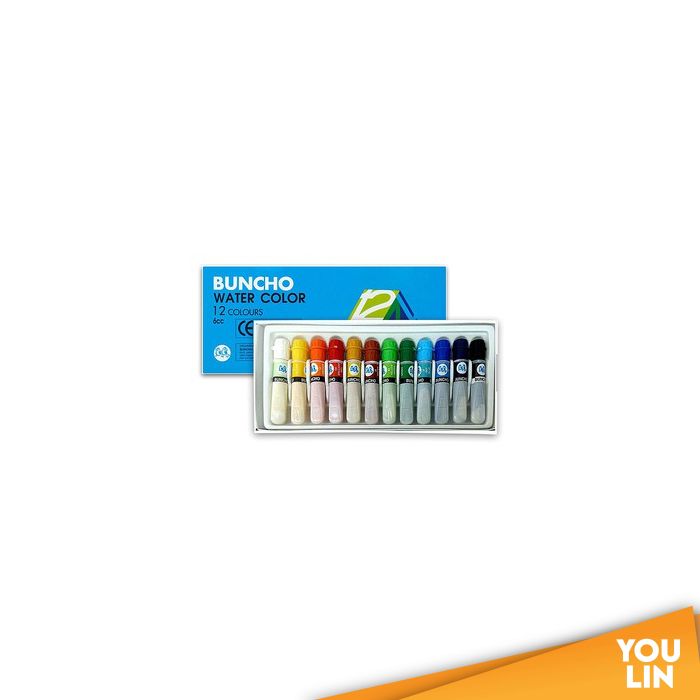 Buncho Water Colour 6cc 12 Colour