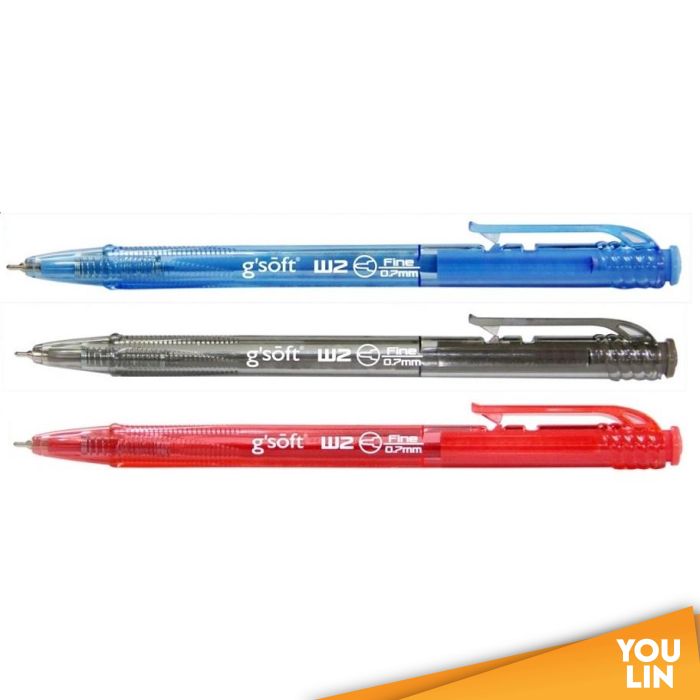 G'Soft W2 0.7MM Retract Ball Pen