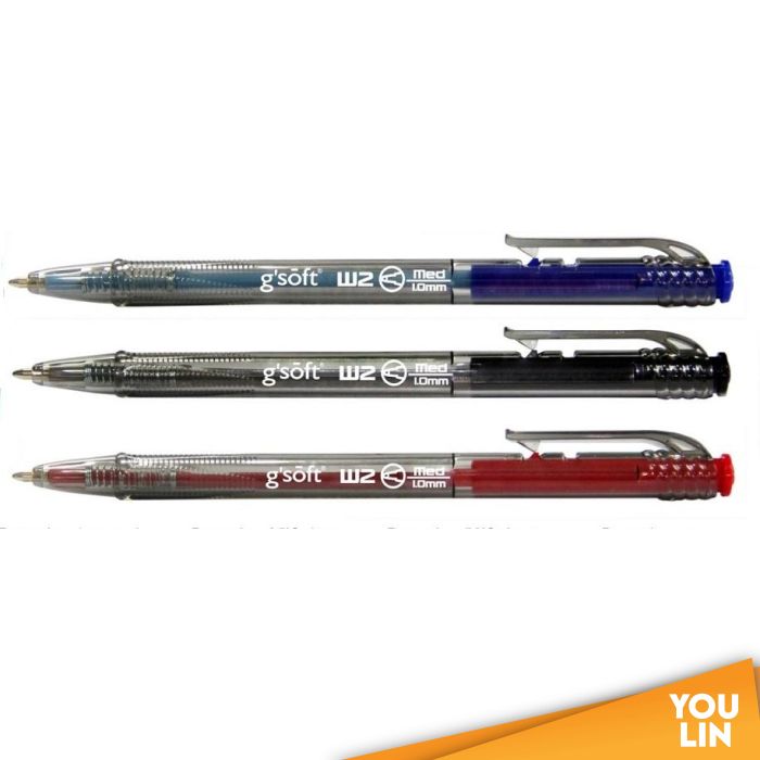 G'Soft W2 1.0MM Retract Ball Pen