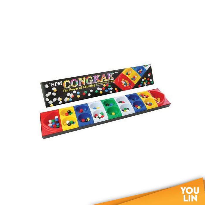 Congkak - 16 holes multi colour (SPM 107)