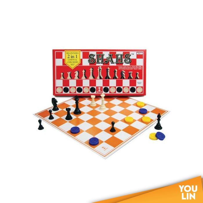 SPM Shahs Chess Set 2 In 1 - Beginner (SPM 87)