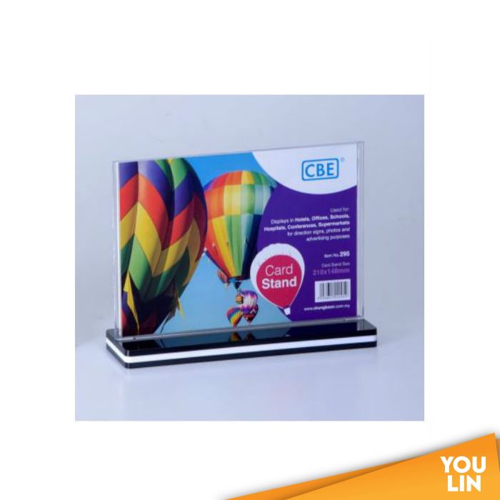 CBE 295 A5 Horizontal Acrylic Card Stand / Brochure Stand