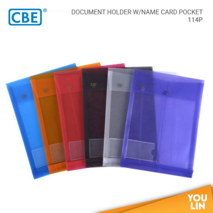 CBE 114P A4 Document Holder With Name Card Pocket