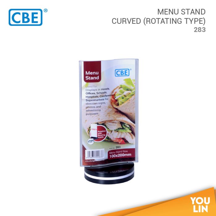 CBE Menu Stand Curved Rotating (283)