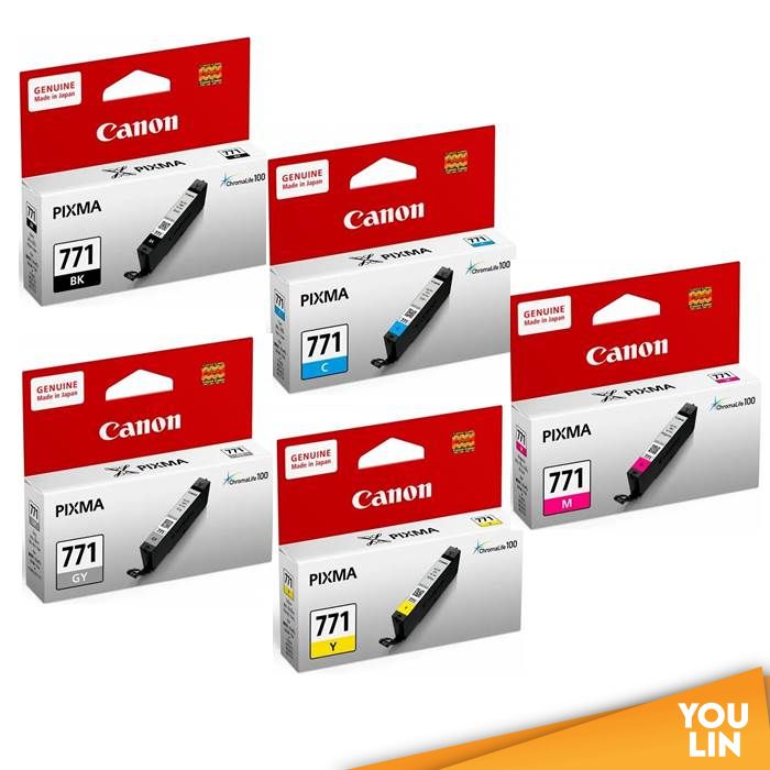 Canon CLI-771 Ink Cartridge (Per Pcs) - Colour