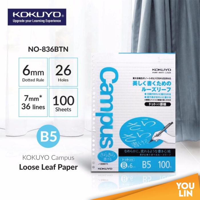 Kokuyo 836BTN Campus Loose Leaf Paper