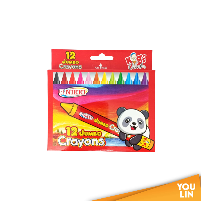 Nikki NC-1312 Jumbo Crayon 12 Colour