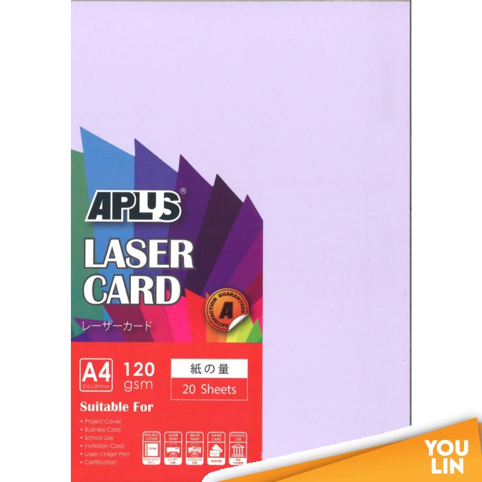 APLUS A4 120gm Laser Card 20'S - Dark Colour