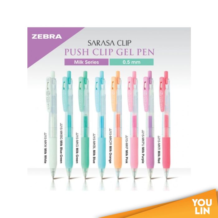 Zebra JJ15 Sarasa Clip Gel Pen 0.5MM -Milky Color