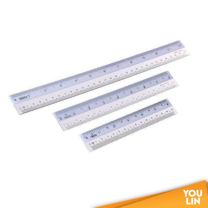 PVC White Side Ruler 15cm/20cm/30cm